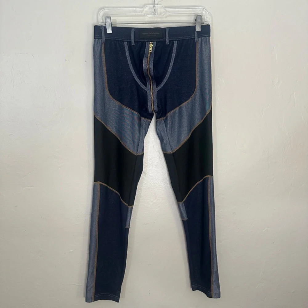 Wildgods / Differio Stretch Denim Jeans Large 180 Zipper Low Rise Denim Jeggings - Picture 6 of 10